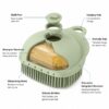 Silicone pet bath brush structure design