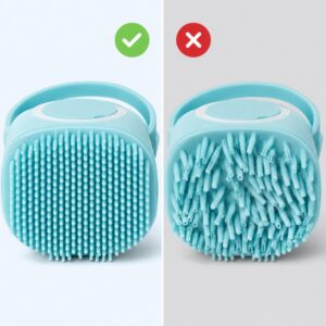 Silicone pet bath brush bristle failure comparison