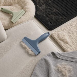 Silicone pet hair remover surface applications