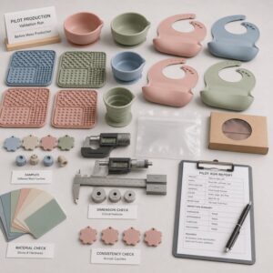 Silicone pilot production validation before mass production