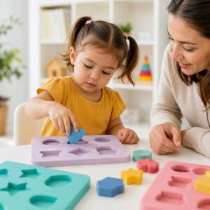Silicone puzzle toy for problem solving play