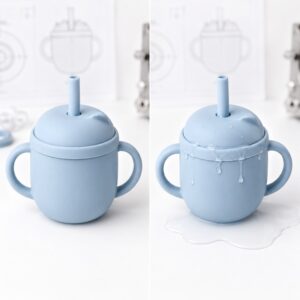 Silicone straw cup leaking comparison