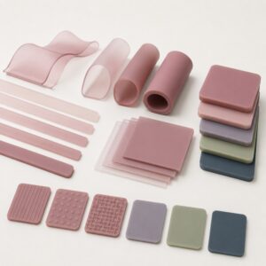 Silicone thickness and color difference comparison