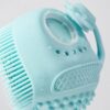 Soft silicone pet bath brush material
