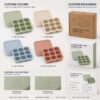Custom colors logos and packaging for baby food freezer trays