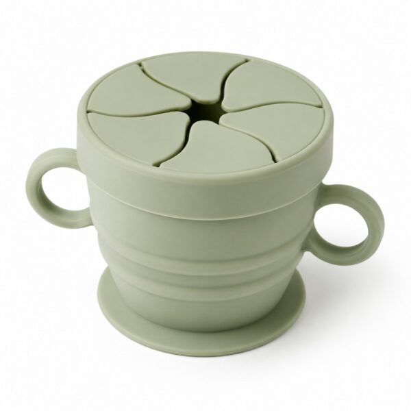 Custom collapsible silicone snack cup manufacturer