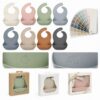 Custom colors logos and packaging for silicone baby bibs