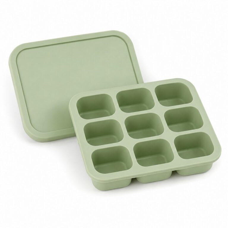 Custom silicone baby food freezer tray manufacturer