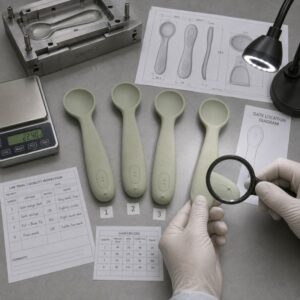 LSR gate mark and filling quality inspection