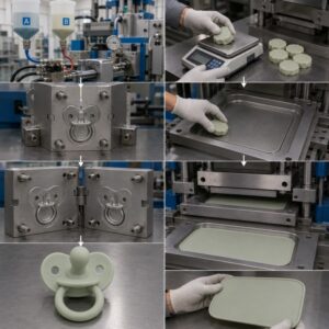 LSR injection and silicone compression molding process comparison