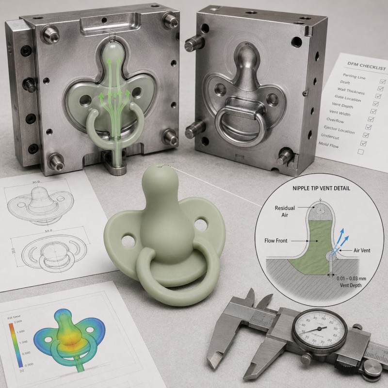 LSR silicone mold venting design guide