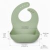 Silicone baby bib food-catching pocket structure