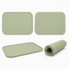 Silicone baby placemat top bottom and rolled views