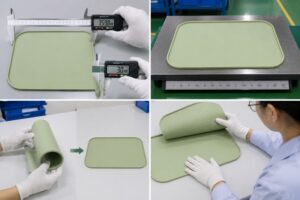 Silicone baby placemat flatness and quality inspection