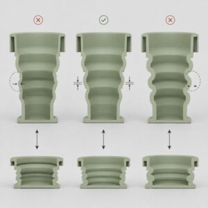 Silicone collapsible cup shape recovery structure