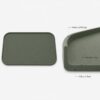 Silicone pet feeding mat raised spill edge design