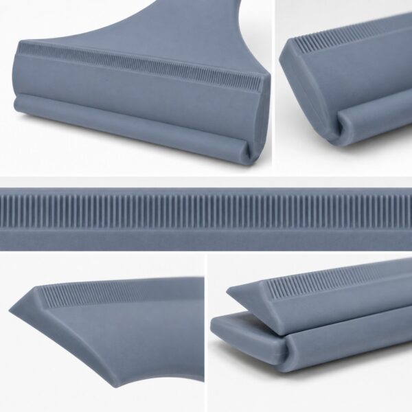 Silicone pet hair remover scraper edge design