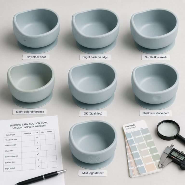Silicone product cosmetic defect standards guide