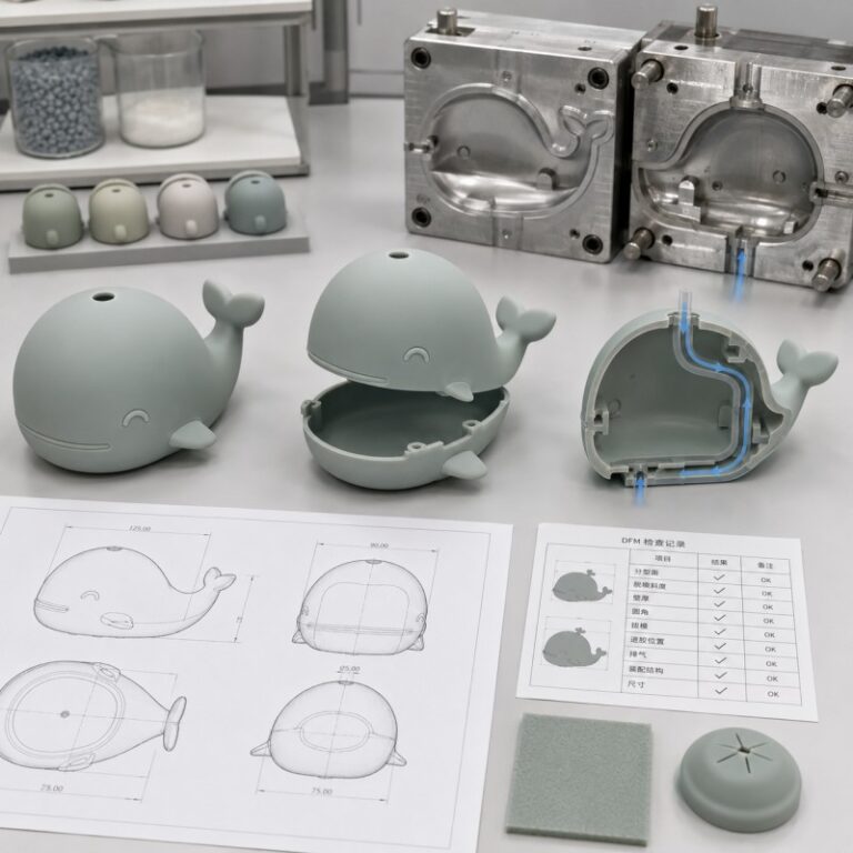 Silicone product drainage and easy clean design guide