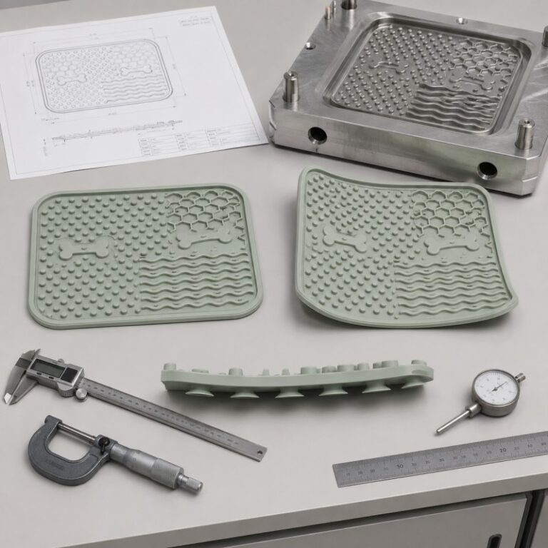 Silicone product warping and curling guide