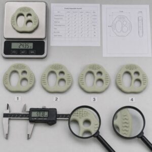 Silicone teether cavity consistency comparison