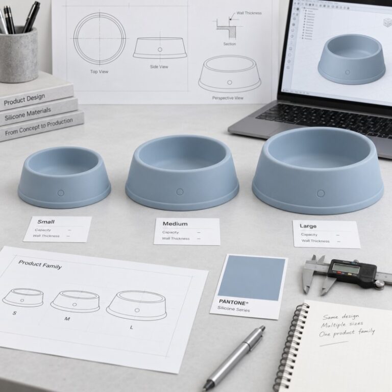 Multi-size silicone product family development guide