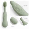Silicone baby toothbrush handle design