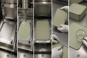 Silicone drying mat manufacturing process