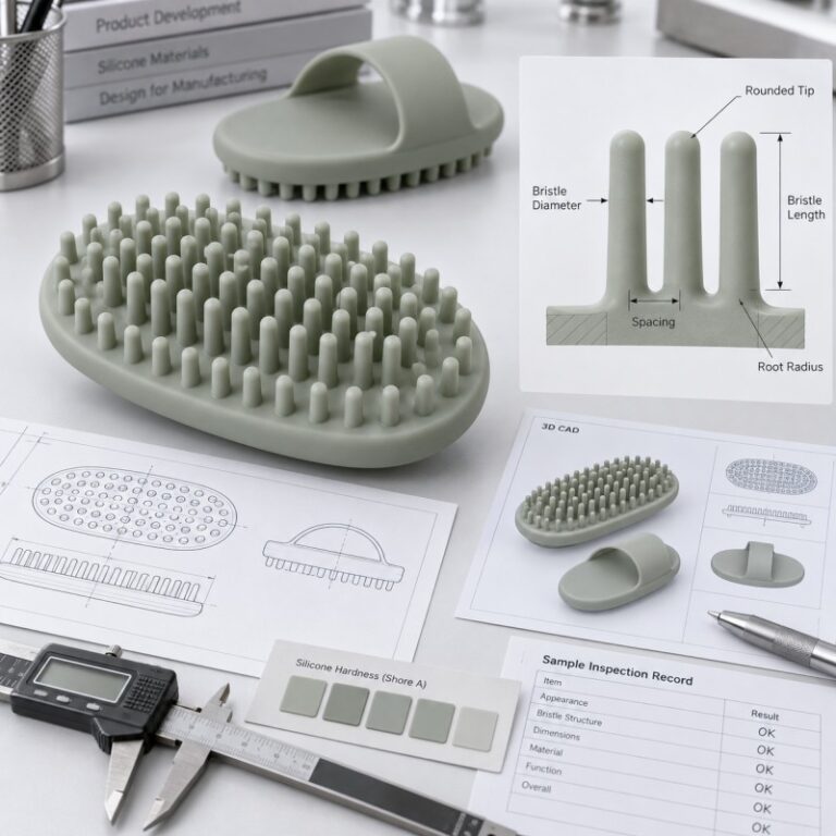 Silicone brush bristle design guide for OEM products