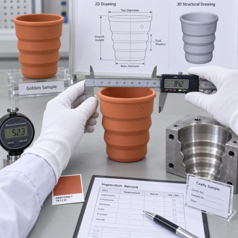 Silicone first article inspection before mass production