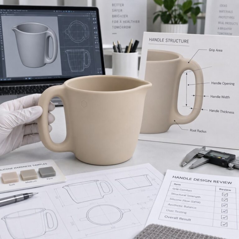 Silicone handle and grip design guide for custom products