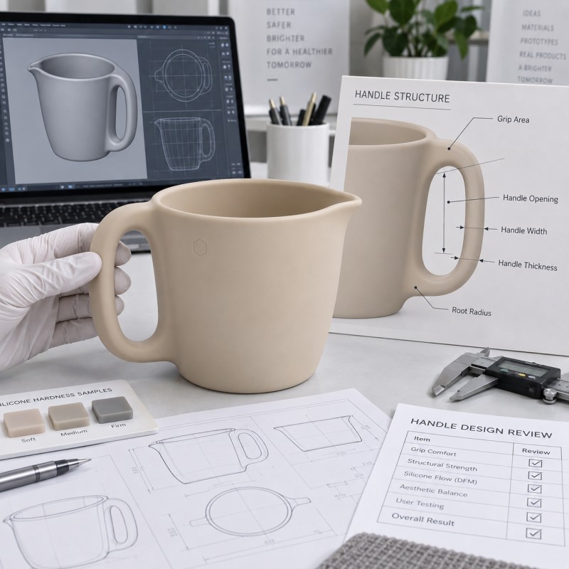 Silicone handle and grip design guide for custom products
