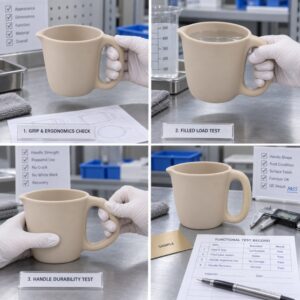 Silicone handle grip load and repeated-use sample testing