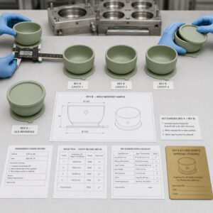 Silicone mold revision sample validation