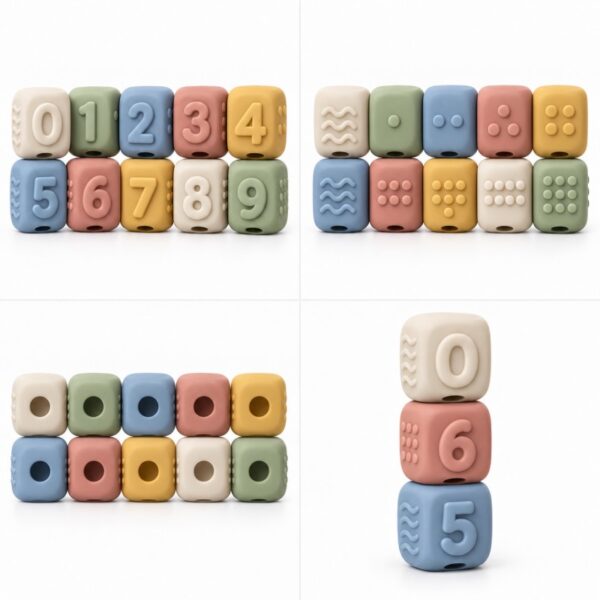 Silicone number learning blocks multiple views
