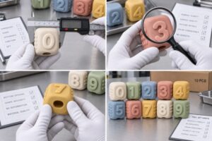 Silicone number learning blocks quality inspection