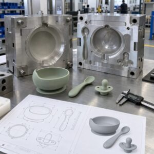 Silicone product development and mold manufacturing process