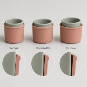 Silicone stacking cups nesting clearance comparison