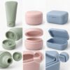 Silicone travel container leak resistant design