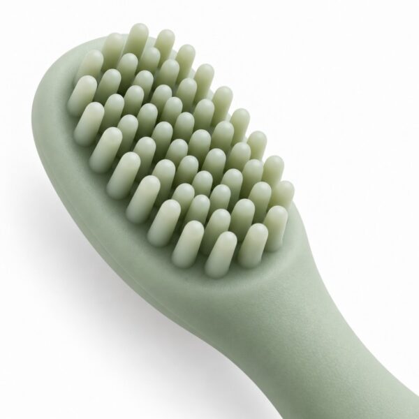 Soft silicone baby toothbrush material