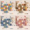Custom silicone alphabet blocks colors logo and packaging