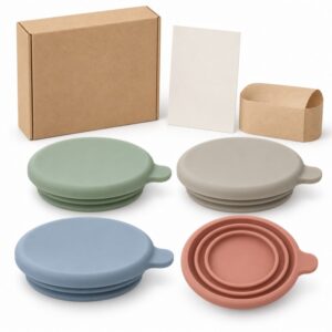 Custom colors and private-label packaging for silicone pet food can lids