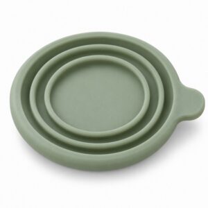 Three concentric fit rings on a silicone pet food can lid