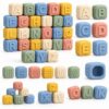 Silicone alphabet learning blocks multiple views